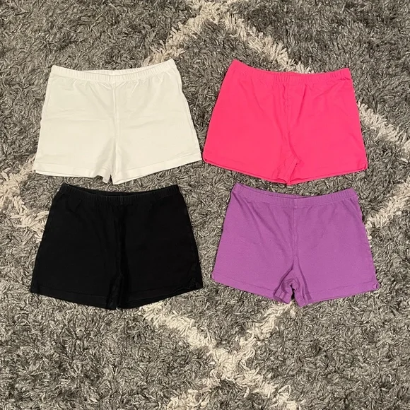 Girls Activewear Bundle Sports Bras Shorts Gymnastics Dance Acro Size 10-14 - Picture 4 of 10